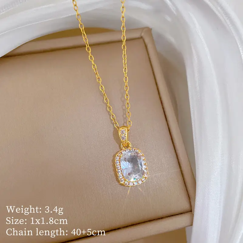 Full Diamond Necklace for Women with Butterfly Pendant - Image 94