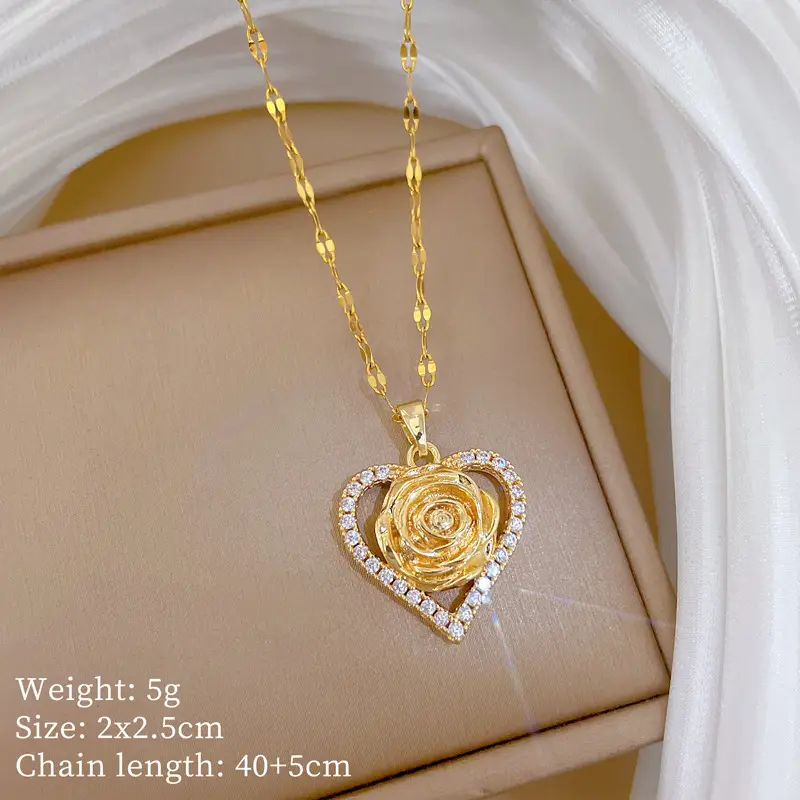 Full Diamond Necklace for Women with Butterfly Pendant - Image 96