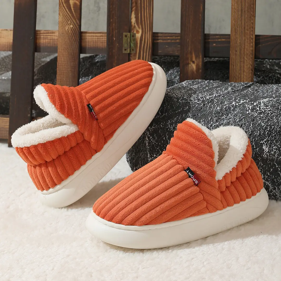 Cross-Border One-Click Drop Shipping, Specially Designed for Velvet Cotton Shoes and Bags, Indoor Home Comfort and Warm Cotton Slippers for Couples in Winter - Image 8