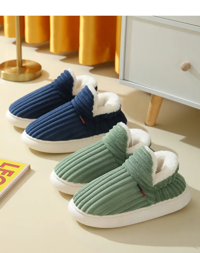 Cross-Border One-Click Drop Shipping, Specially Designed for Velvet Cotton Shoes and Bags, Indoor Home Comfort and Warm Cotton Slippers for Couples in Winter — feature 15