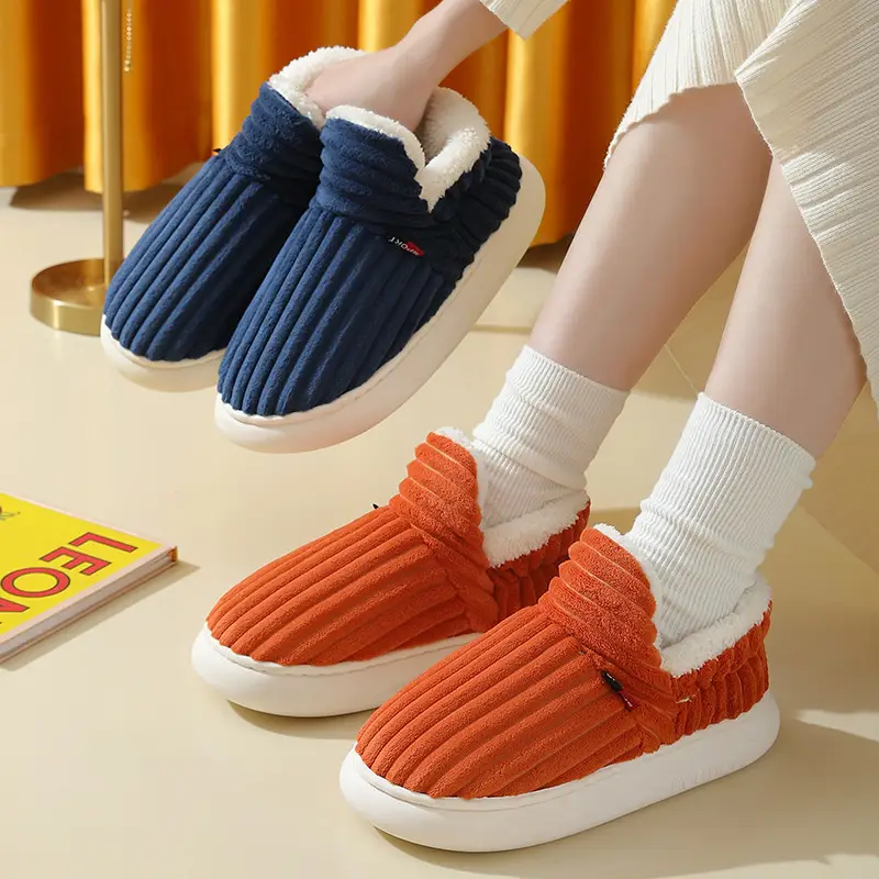 Cross-Border One-Click Drop Shipping, Specially Designed for Velvet Cotton Shoes and Bags, Indoor Home Comfort and Warm Cotton Slippers for Couples in Winter — feature 19