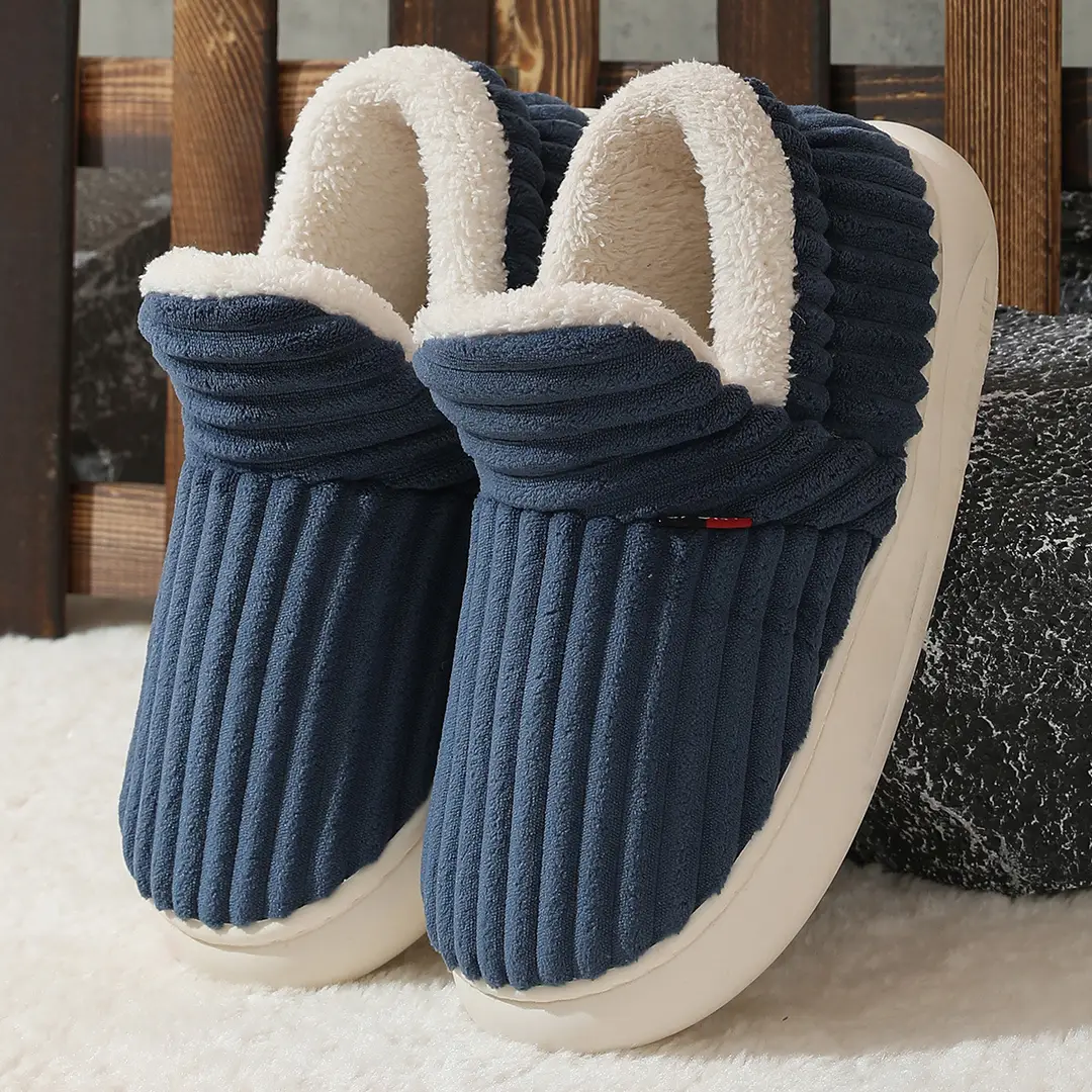 Cross-Border One-Click Drop Shipping, Specially Designed for Velvet Cotton Shoes and Bags, Indoor Home Comfort and Warm Cotton Slippers for Couples in Winter - Image 4