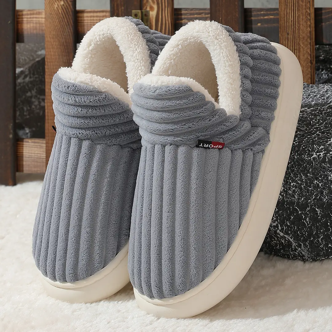 Cross-Border One-Click Drop Shipping, Specially Designed for Velvet Cotton Shoes and Bags, Indoor Home Comfort and Warm Cotton Slippers for Couples in Winter - Image 6