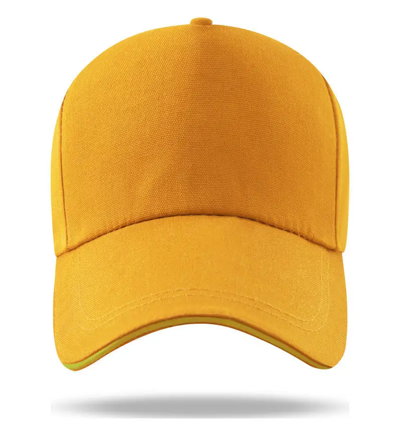 Orange Baseball Cap with Custom Logo