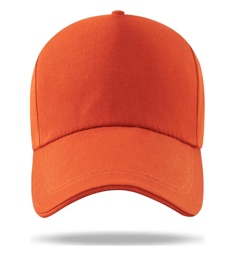 Orange Baseball Cap with Custom Logo