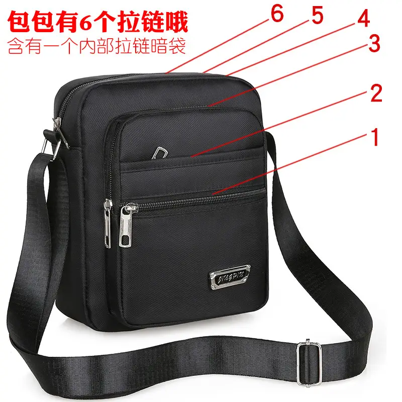 Crossbody Bag for Men, Black, Multi-Purpose, Lightweight, Business Travel - Image 10