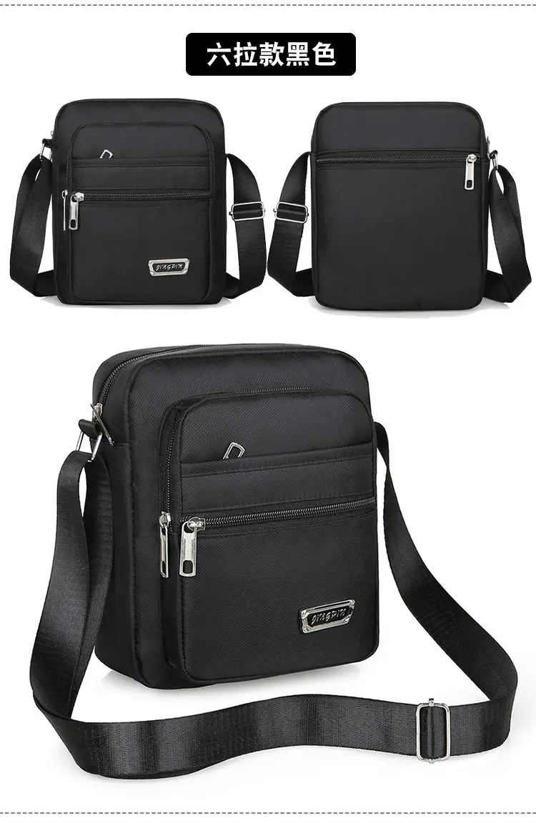 Crossbody Bag for Men, Black, Multi-Purpose, Lightweight, Business Travel — feature 23