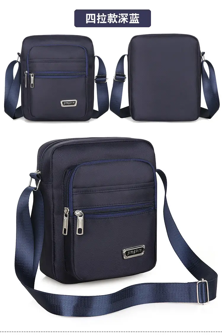 Crossbody Bag for Men, Black, Multi-Purpose, Lightweight, Business Travel - Image 5