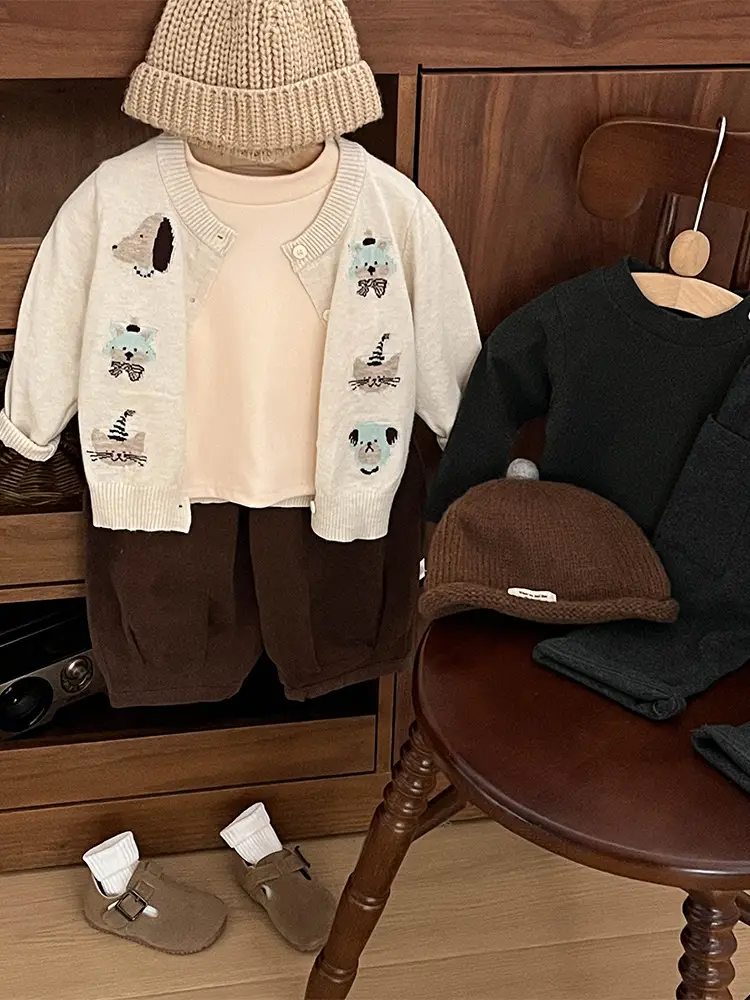 Boys Long Sleeve T-Shirt 2025 Spring Autumn Solid Color - Image 4