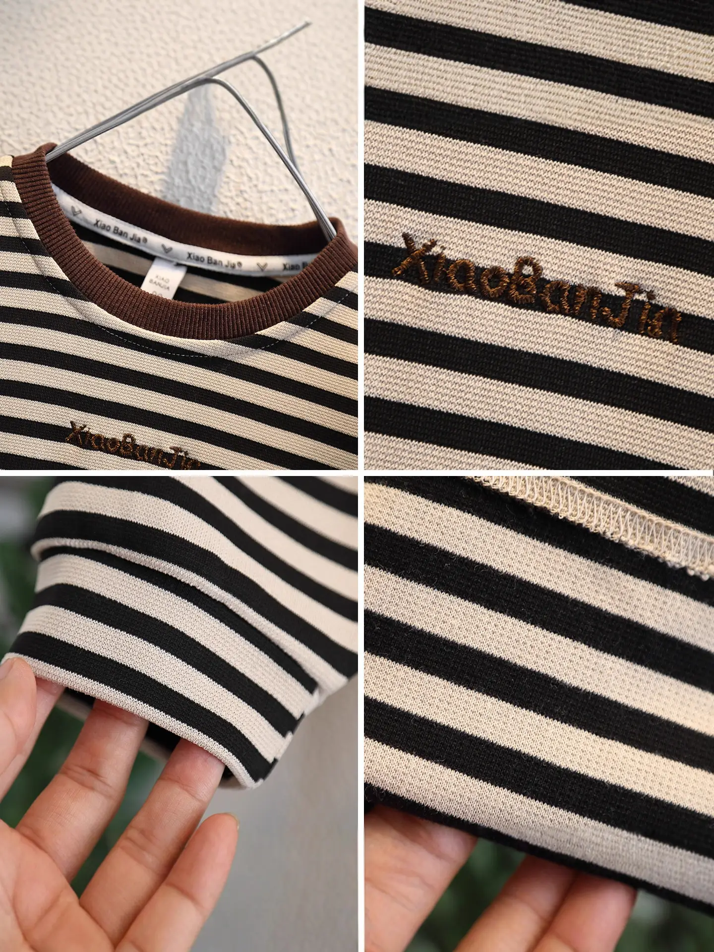 Boys Striped Long Sleeve T-Shirt Spring Autumn Casual Wear