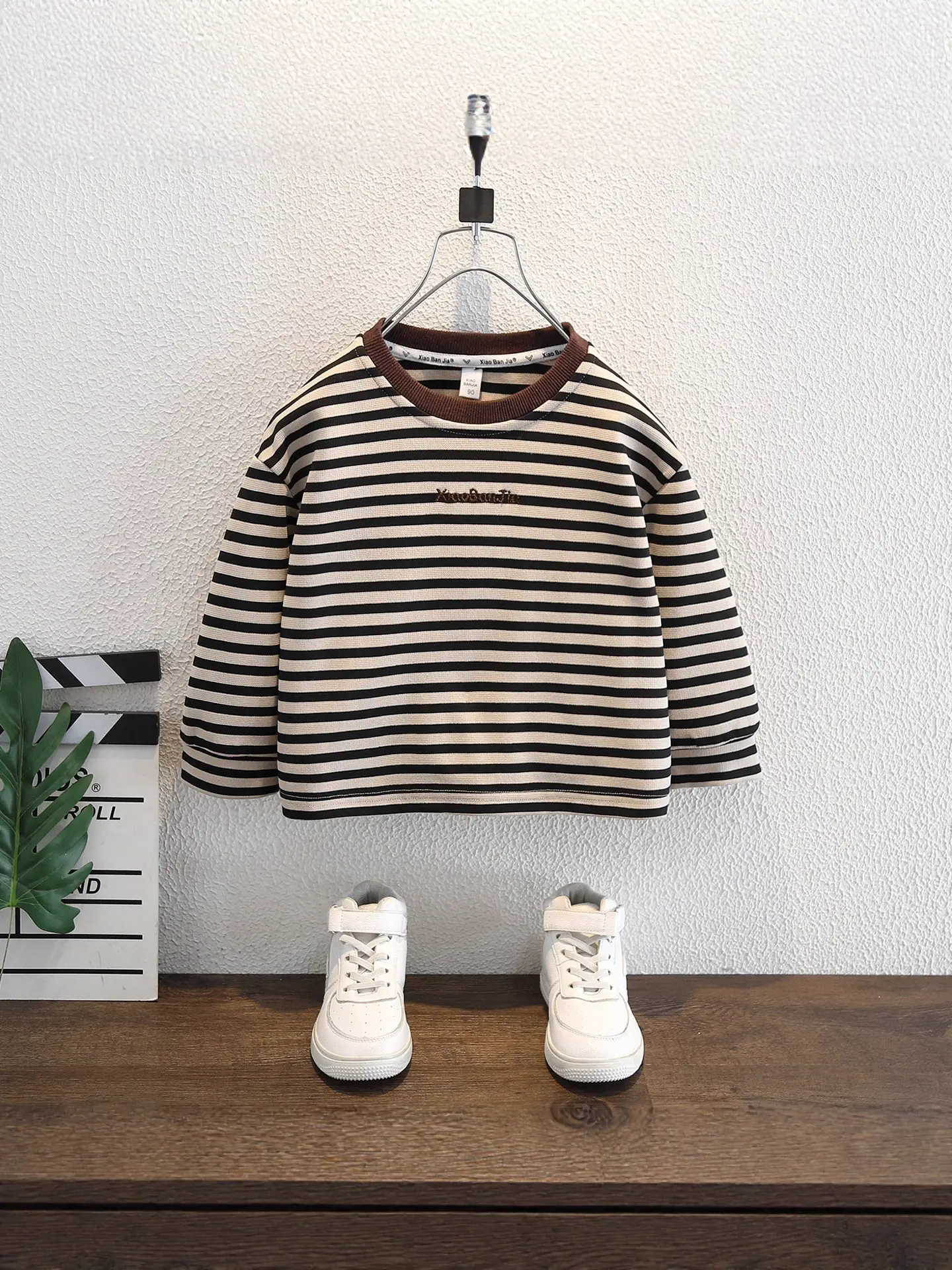 Boys Striped Long Sleeve T-Shirt Spring Autumn Casual Wear