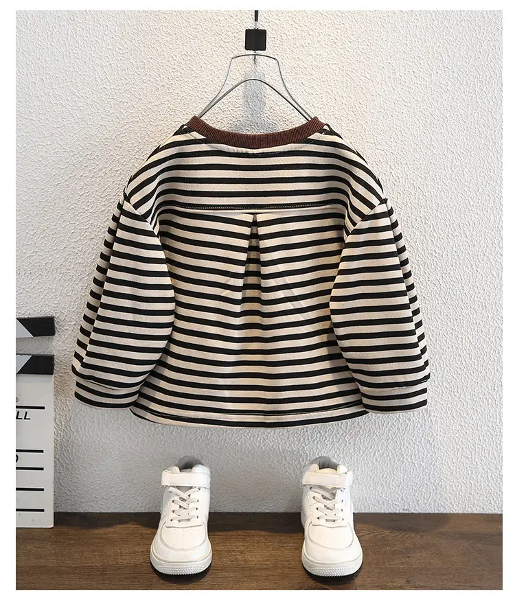 Boys Striped Long Sleeve T-Shirt Spring Autumn Casual Wear — feature 10