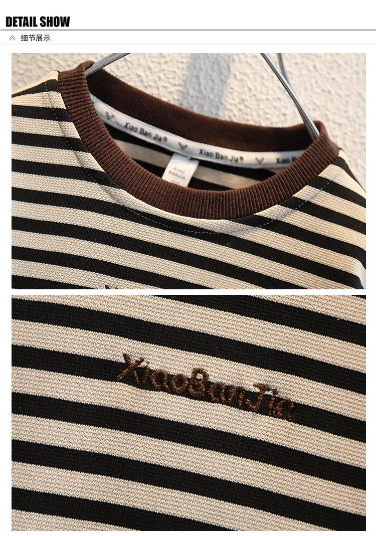 Boys Striped Long Sleeve T-Shirt Spring Autumn Casual Wear — feature 12