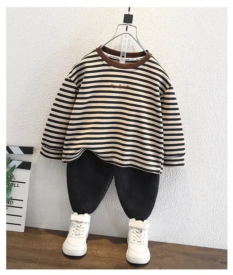 Boys Striped Long Sleeve T-Shirt Spring Autumn Casual Wear — feature 7