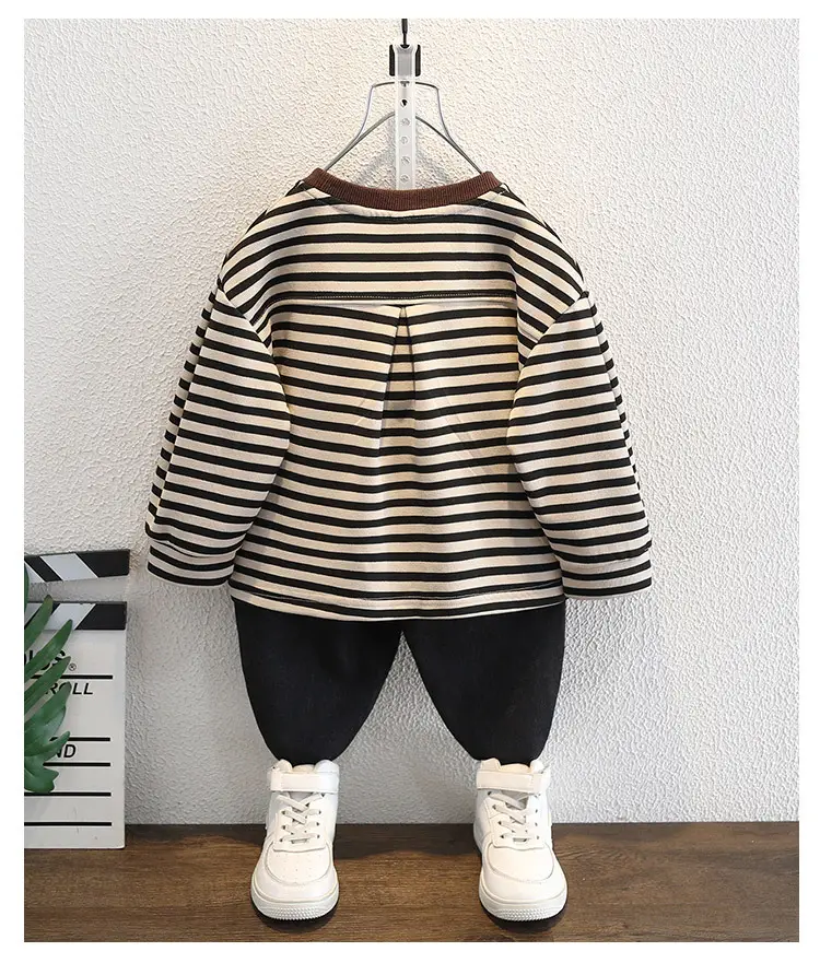 Boys Striped Long Sleeve T-Shirt Spring Autumn Casual Wear — feature 8
