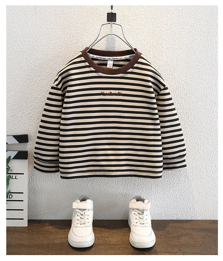 Boys Striped Long Sleeve T-Shirt Spring Autumn Casual Wear — feature 9