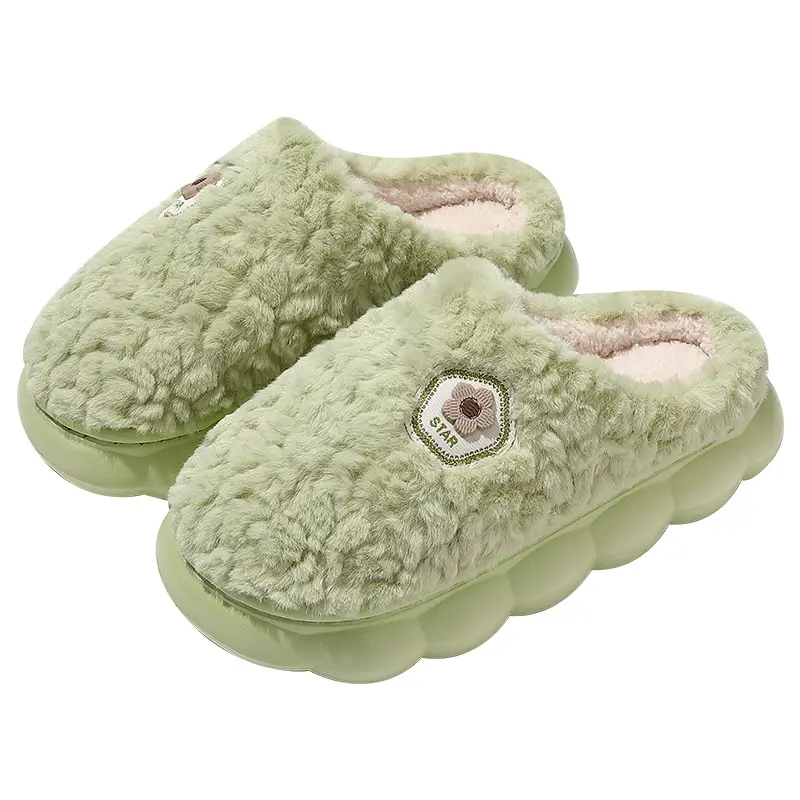 Cotton Slippers for Women, New Autumn and Winter Models, Indoor and Outdoor Wear, Warm Thick-Soled Plush Slippers, Cotton Shoes Wholesale - Image 9