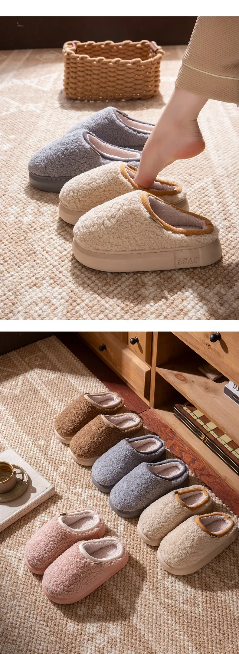 Women's Cotton Slippers Warm Autumn Winter 2025 — feature 10