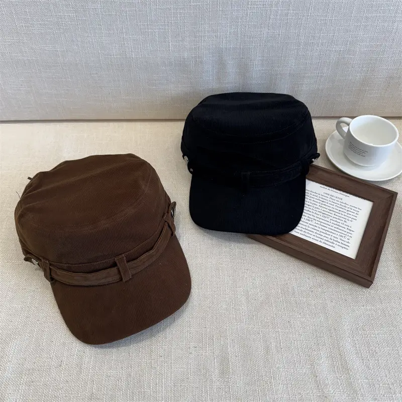 Japanese Style Black Duckbill Cap for Women - Image 6