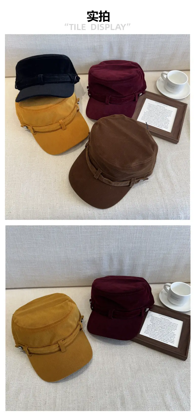 Japanese Style Black Duckbill Cap for Women — feature 2