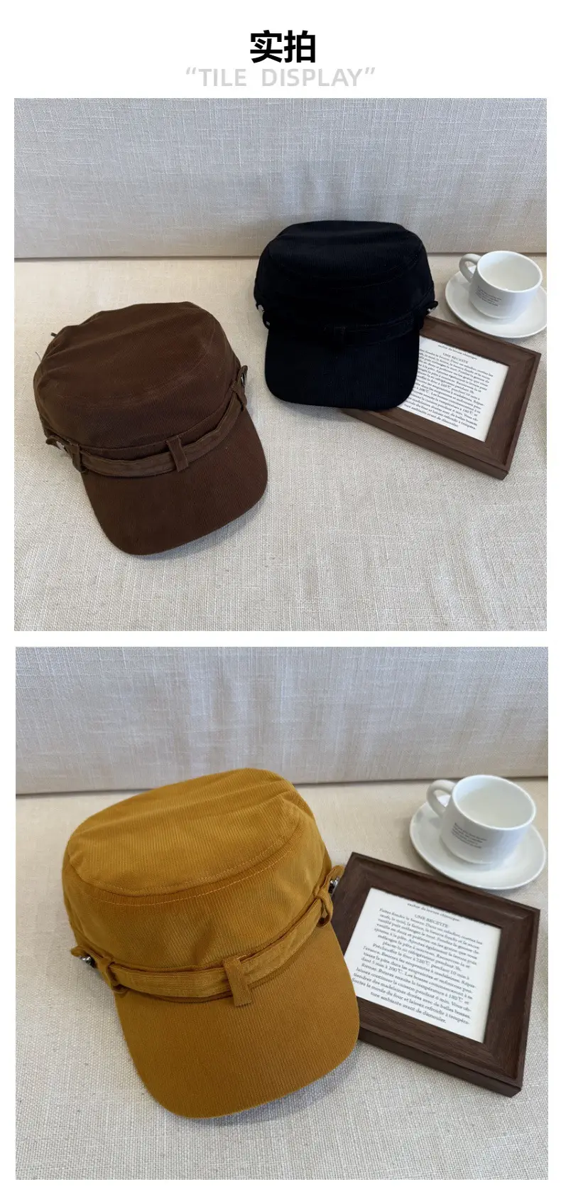 Japanese Style Black Duckbill Cap for Women — feature 3