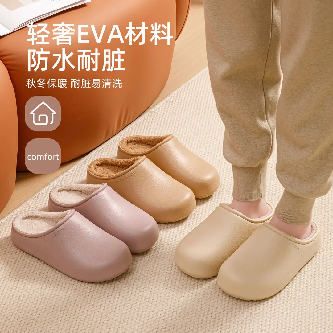 Waterproof Cotton Slippers for Women, Autumn and Winter 2026 New Model, Non-Slip, Wear-Resistant, Anti-Odor, Antibacterial, Warm, Fashionable Birkenstock-Style Cotton Slippers for Men - Image 7