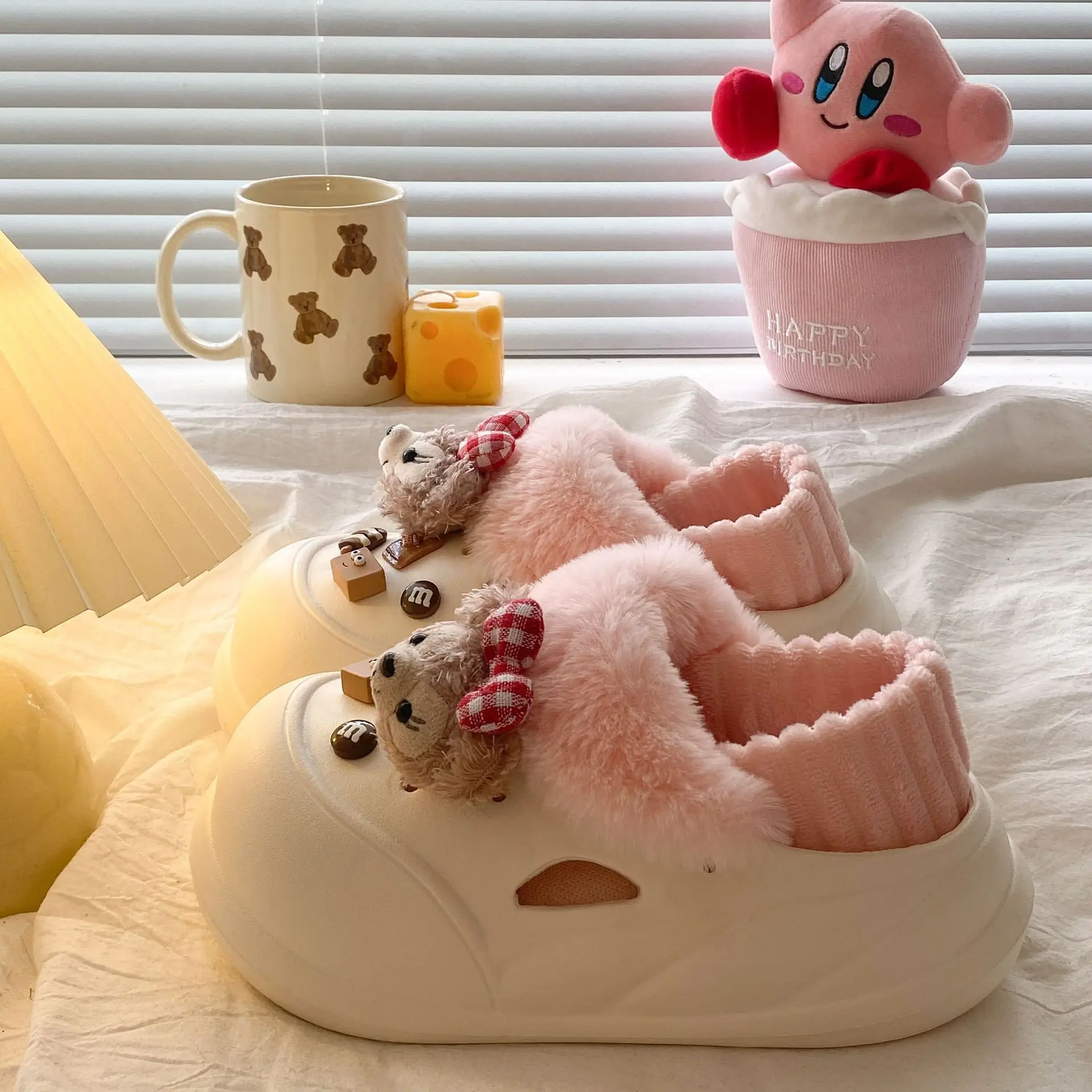 New Eva Home Cotton Slippers Women Warm Thick Soled
