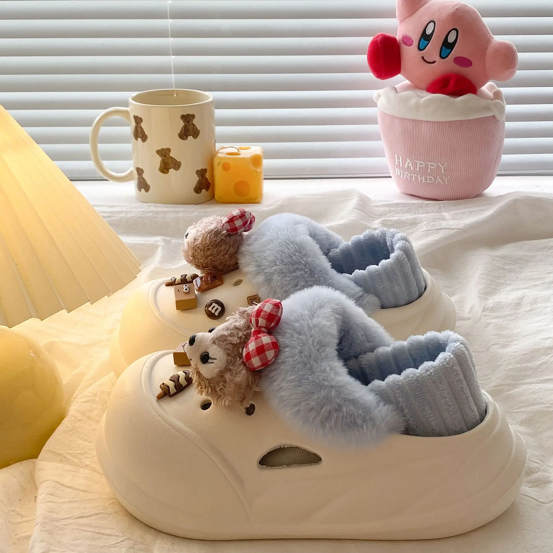 New Eva Home Cotton Slippers Women Warm Thick Soled