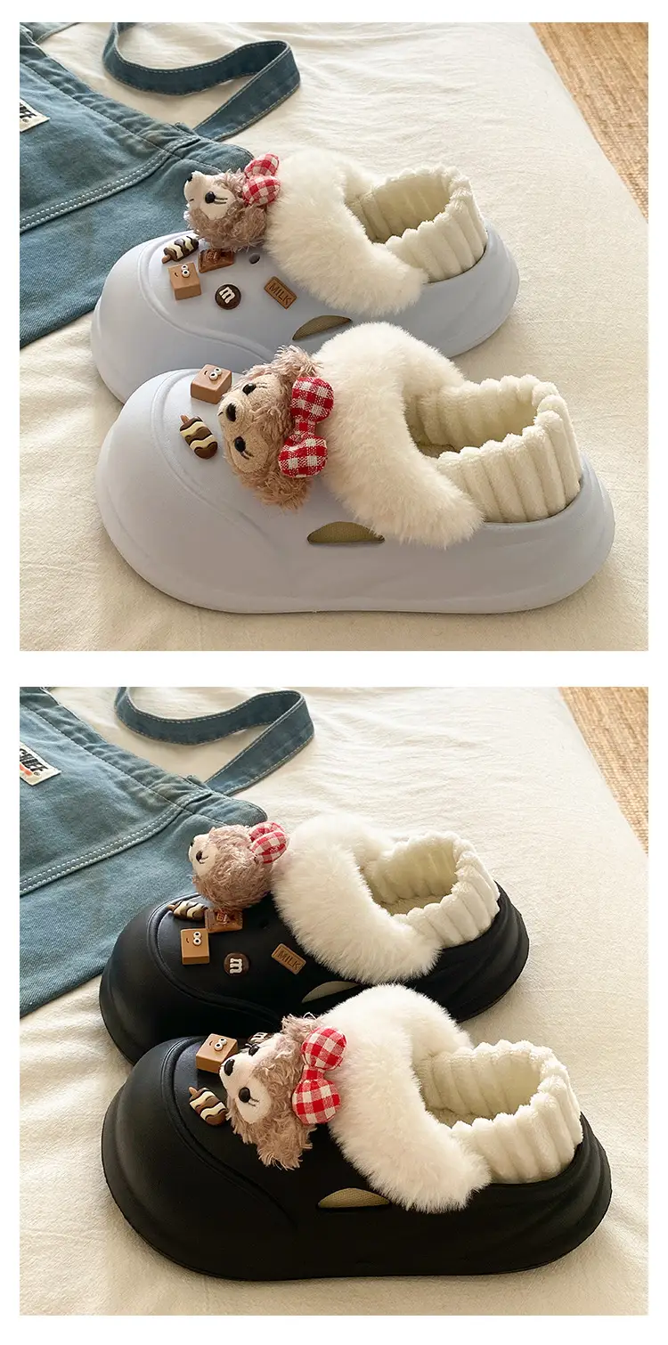 New Eva Home Cotton Slippers Women Warm Thick Soled — feature 16