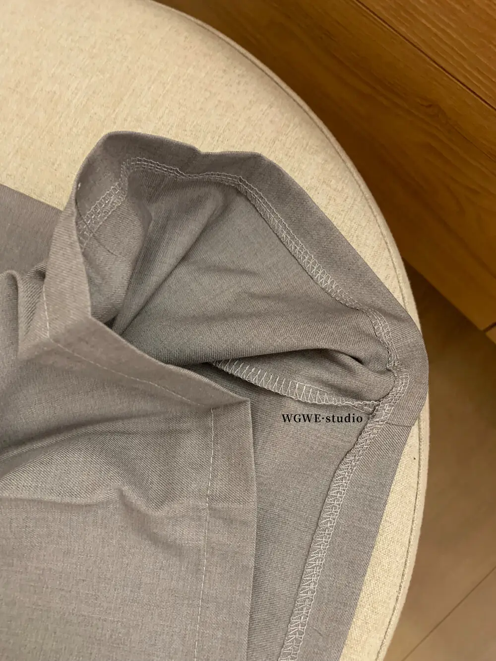Korean Style Pleated Skirt Pants Grey Belted — feature 10