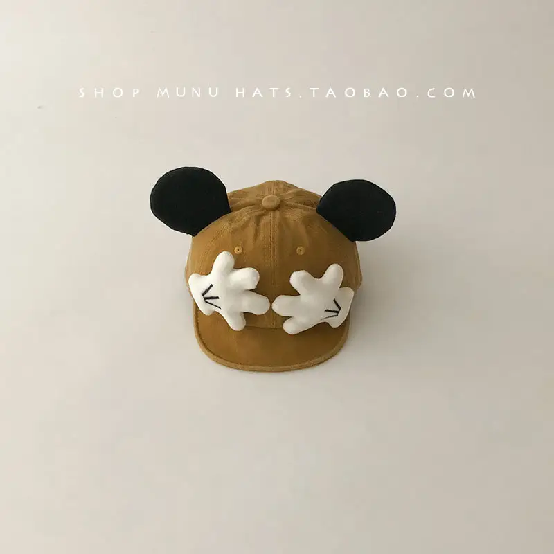 Baby Mickey Ears Hat for Boys Girls Soft Denim Brim Cap — feature 8