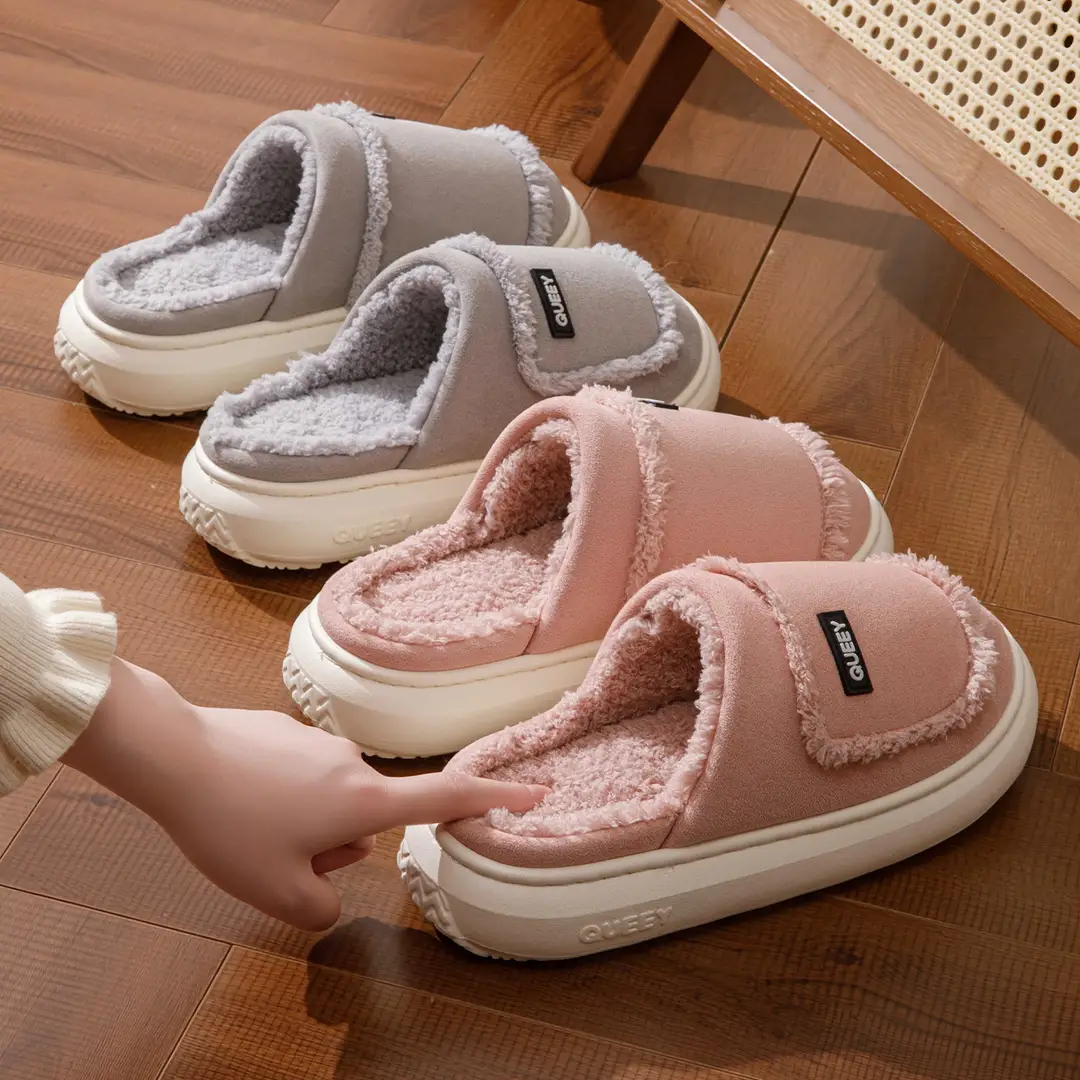 2026 New Suede Couple Cotton Slippers for Men, Autumn and Winter Indoor Home Soft-Soled Warm Silent Cotton Slippers for Women - Image 5