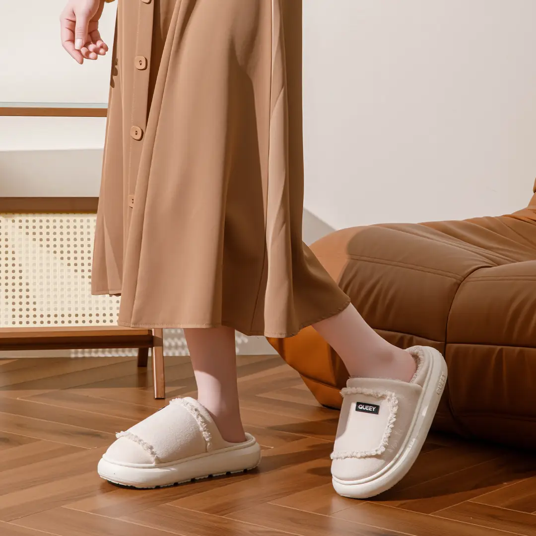2026 New Suede Couple Cotton Slippers for Men, Autumn and Winter Indoor Home Soft-Soled Warm Silent Cotton Slippers for Women - Image 7