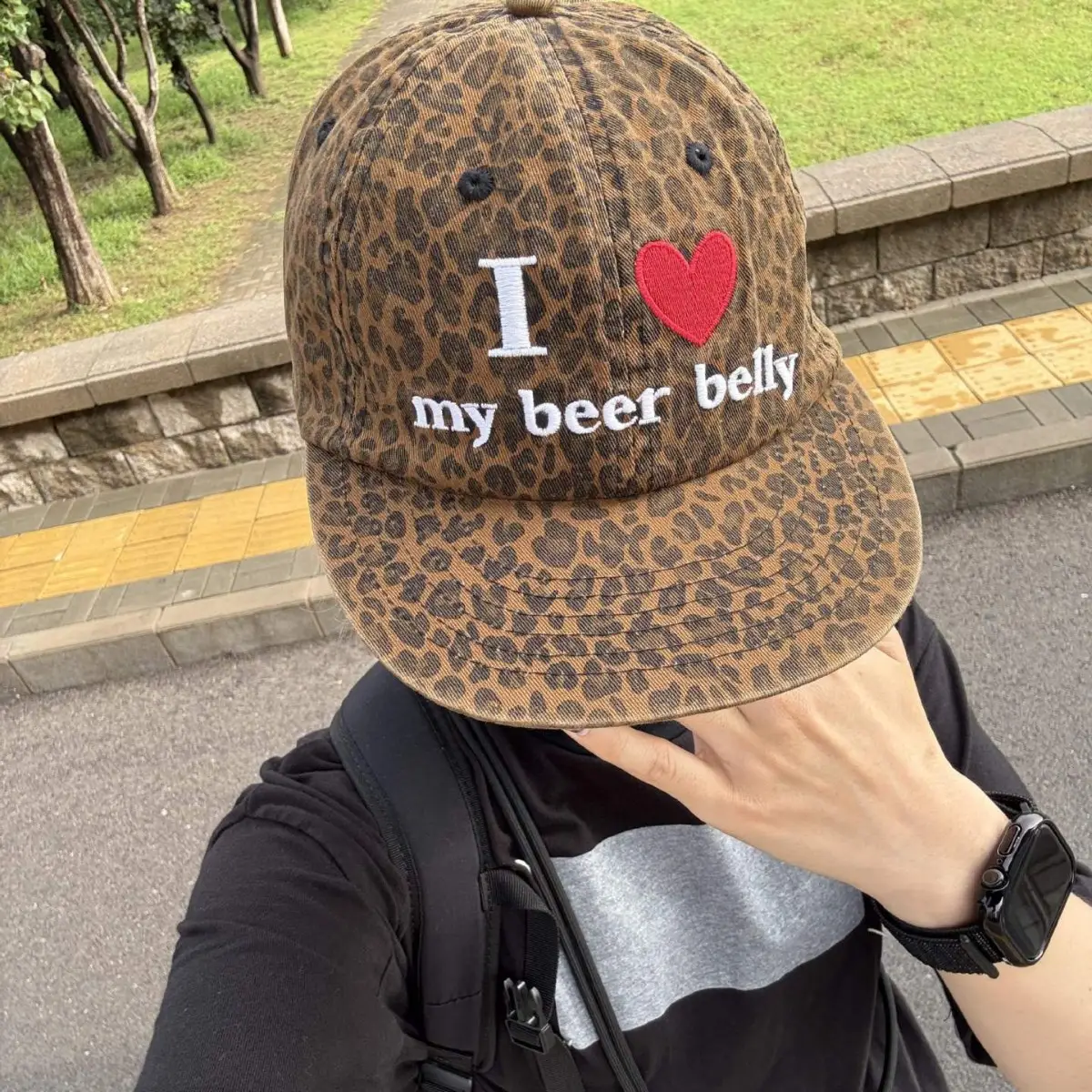 Leopard Print I Love My Bear Belly Cap 2026 - Image 4