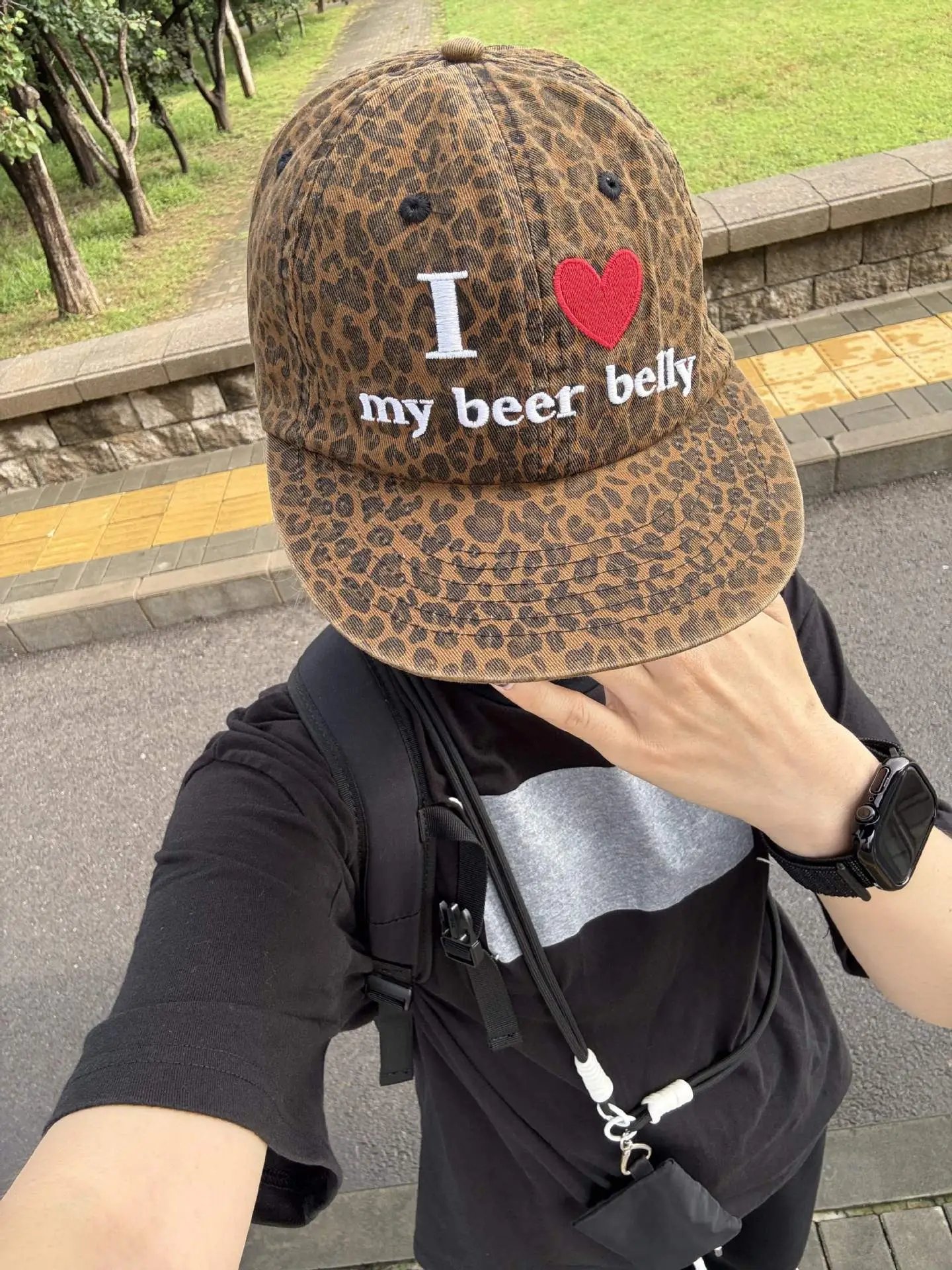 Leopard Print I Love My Bear Belly Cap 2026 — feature 1