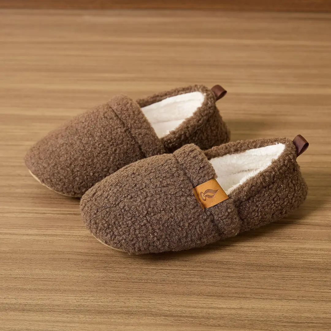 Amazon's Best-Selling Closed-Toe Soft-Soled Silent Cotton Shoes, Indoor Non-Slip Furry Slippers, Factory Direct Supply Home Cotton Slippers