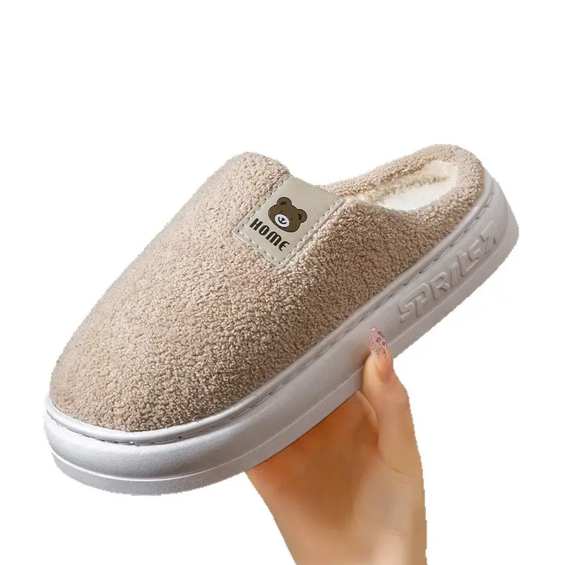2025 New Anti-Slip Warm Women's Indoor Home Thick-Soled Silent Cotton Slippers for Pregnant Women - Image 10
