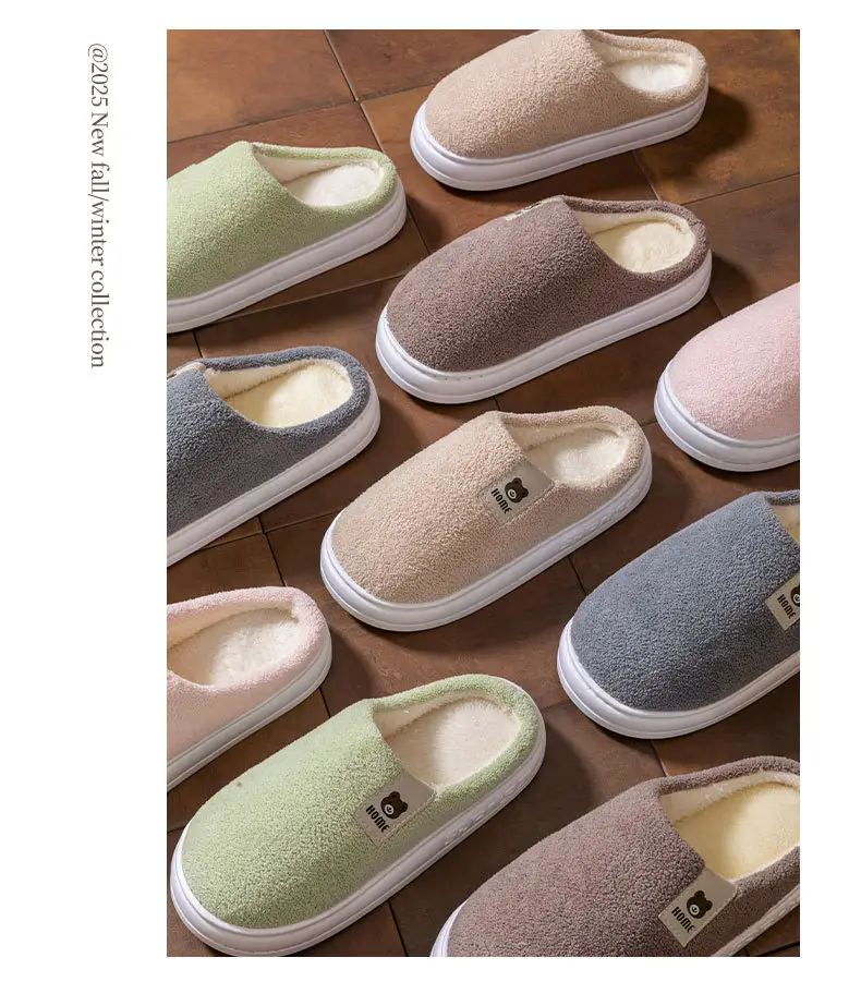 2025 New Anti-Slip Warm Women's Indoor Home Thick-Soled Silent Cotton Slippers for Pregnant Women — feature 11