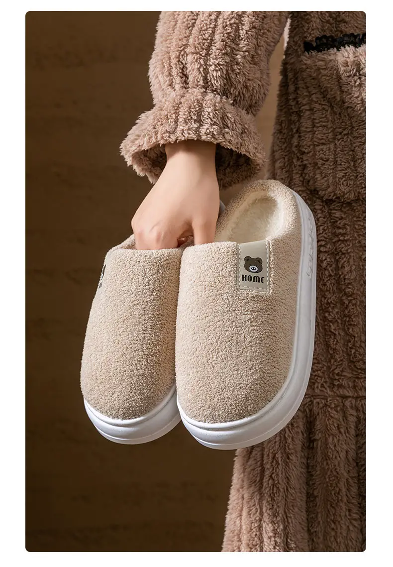 2025 New Anti-Slip Warm Women's Indoor Home Thick-Soled Silent Cotton Slippers for Pregnant Women — feature 12