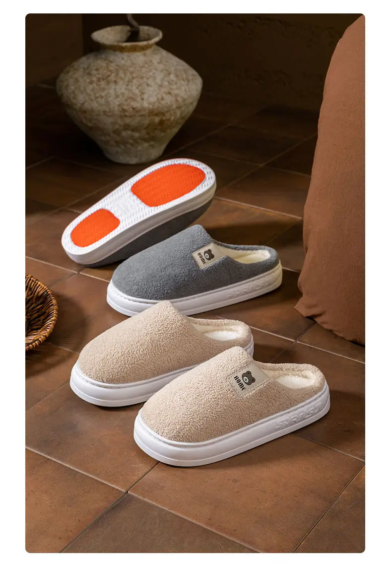 2025 New Anti-Slip Warm Women's Indoor Home Thick-Soled Silent Cotton Slippers for Pregnant Women — feature 18