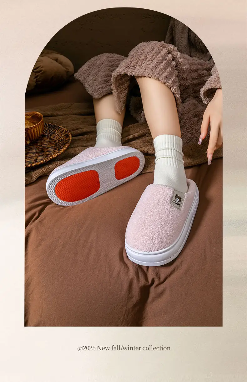 2025 New Anti-Slip Warm Women's Indoor Home Thick-Soled Silent Cotton Slippers for Pregnant Women — feature 2