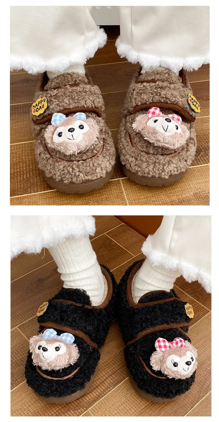 Duffy Bear Women's Plush Winter Snow Boots Brown — feature 17
