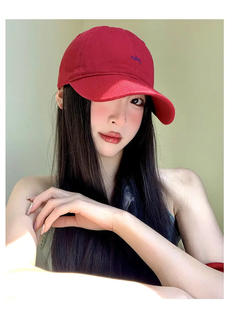 Women Navy Blue Embroidered Baseball Cap 2025 — feature 5