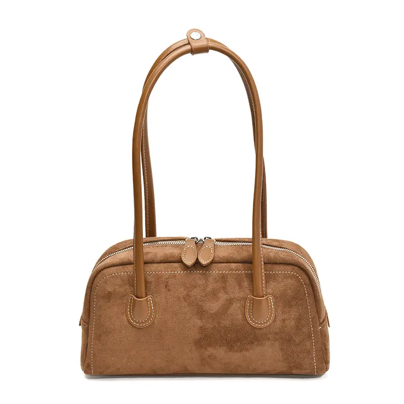 Women Retro Leather Velvet Shoulder Bag Boston 2026 - Image 3