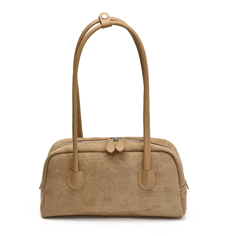 Women Retro Leather Velvet Shoulder Bag Boston 2026 - Image 4