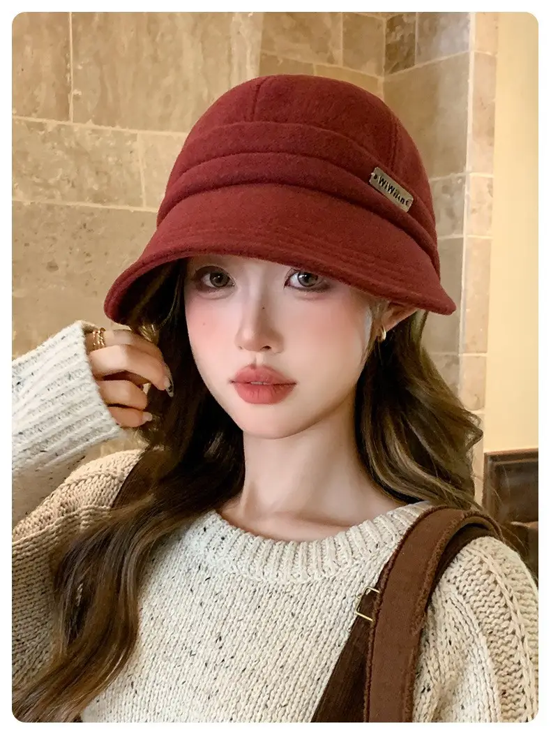 Korean Retro Fisherman Hat Windproof Autumn Cap — feature 10