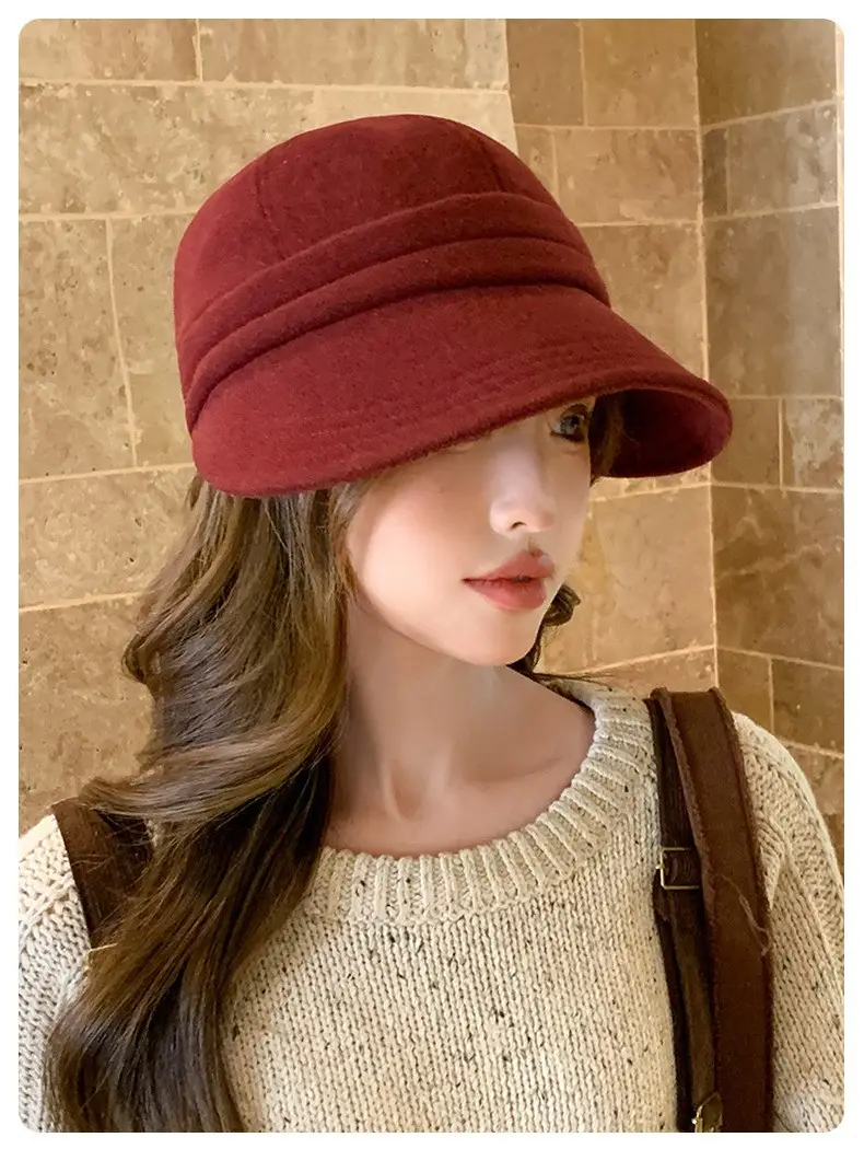 Korean Retro Fisherman Hat Windproof Autumn Cap — feature 11