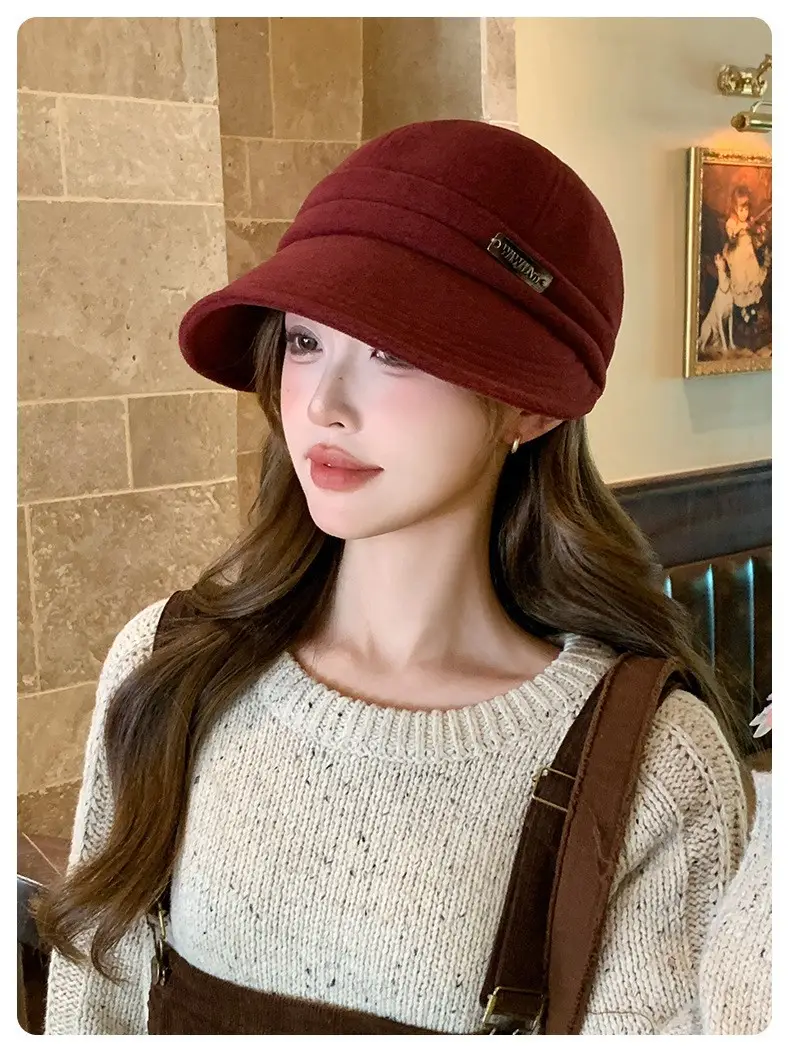 Korean Retro Fisherman Hat Windproof Autumn Cap — feature 13