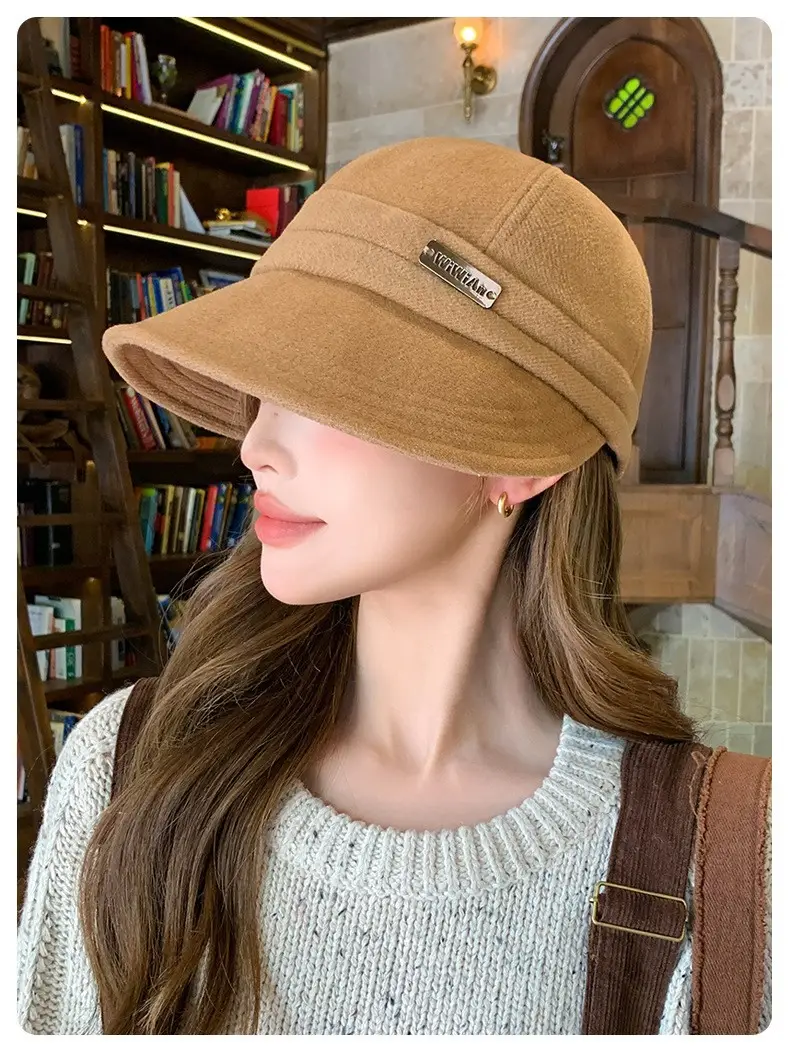 Korean Retro Fisherman Hat Windproof Autumn Cap — feature 14