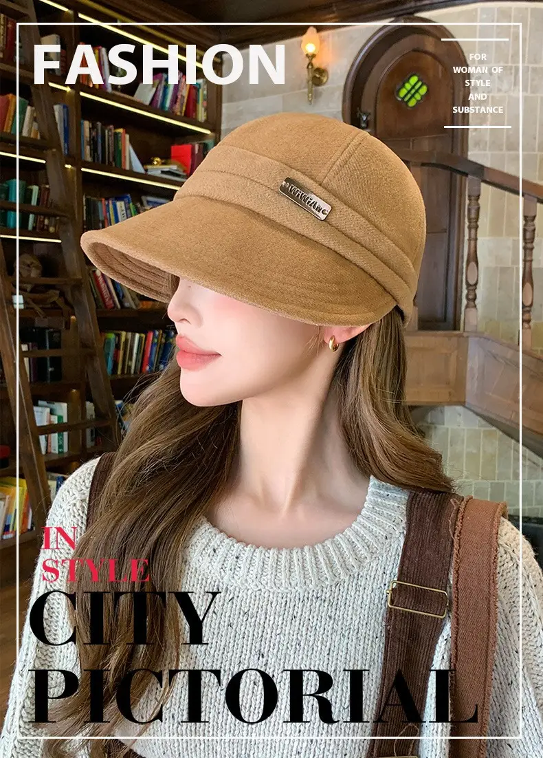 Korean Retro Fisherman Hat Windproof Autumn Cap — feature 5